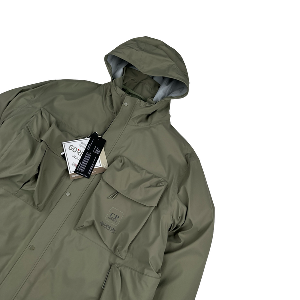 CP Company Silver Sage Gore-Tex Down Lined Dual Layer Jacket - XXL