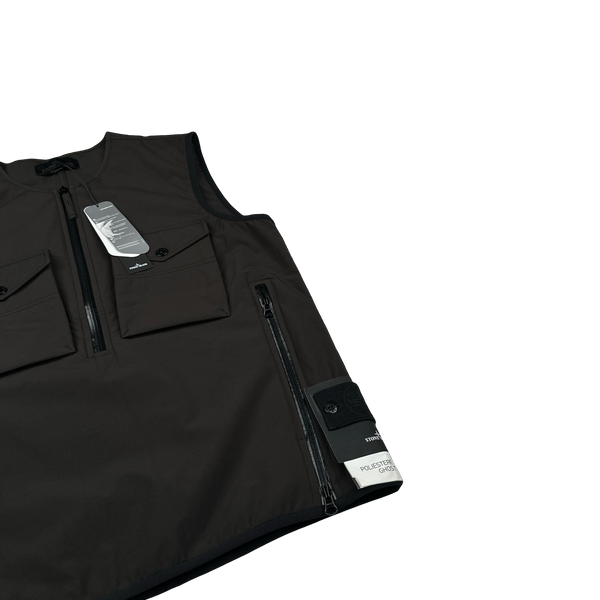 Stone Island 2020 Dark Green Ghost Piece Stretch 5L Gilet - Small