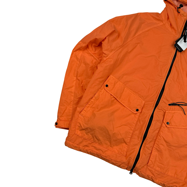 CP Company x Palace Neon Orange Nylon La Mille Goggle Jacket - Medium