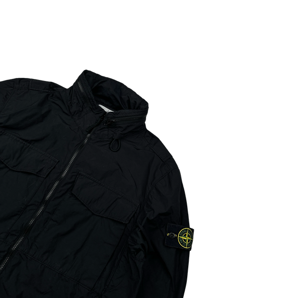 Stone Island 2022 Black Naslan Light Watro Jacket - Medium