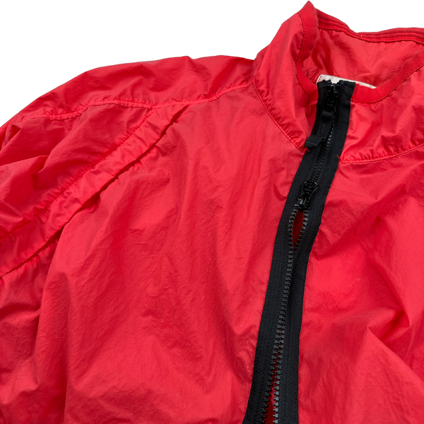 Stone Island 2019 Red Lamy Velour Jacket - Small