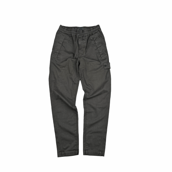 Stone Island 2020 Grey Ghost Cotton Cargo Trousers - Small
