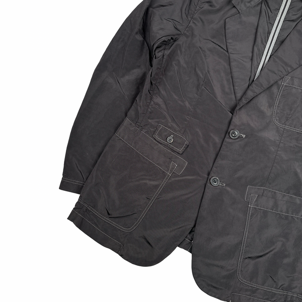 CP Company Charcoal Grey Nylon Blazer - Large