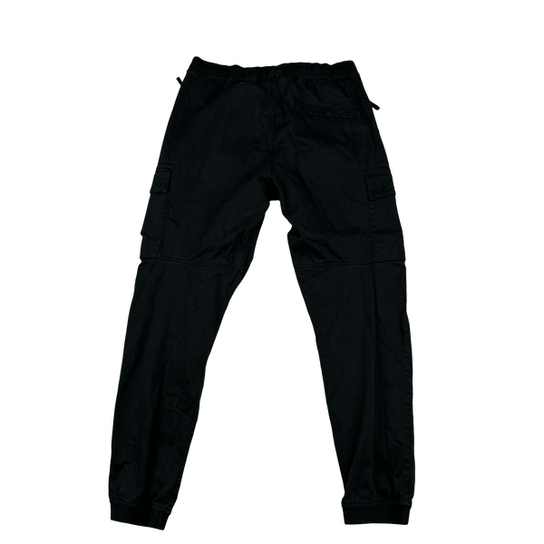 Stone Island 2022 Black RE T Cargo Trousers - 34"