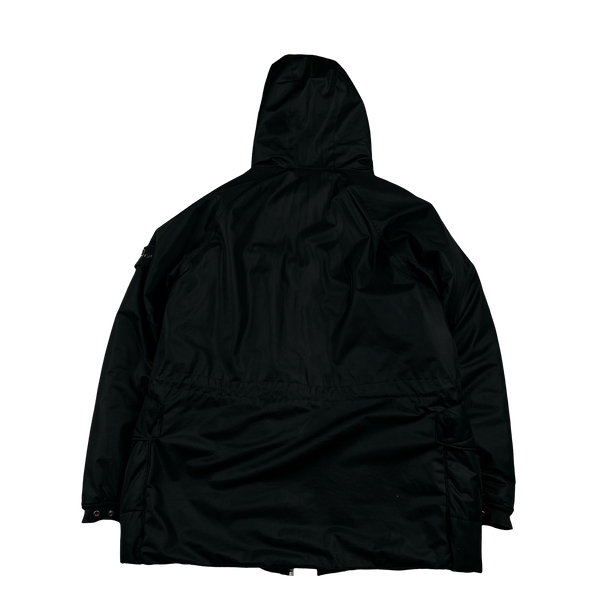Stone Island Early 2000's Black Nylon Mesh Multipocketed Jacket - XL