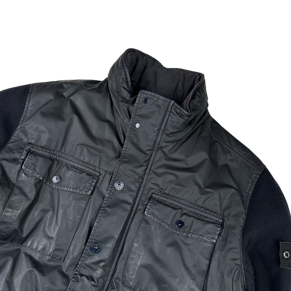 Stone Island 2013 Panno Tinto In Capo Piu Mussola Gommata MGP Ghost Jacket - 3XL