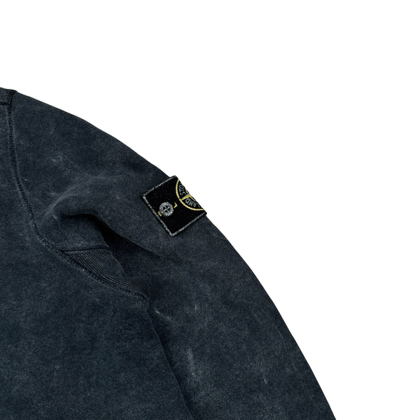 Stone Island 2018 Black Frost Crewneck Sweatshirt - Large