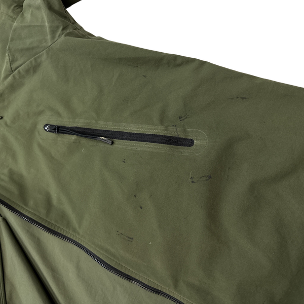 CP Company Khaki Green Hooded Pro Tek Jacket - Small