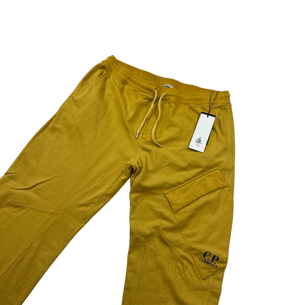 CP Company Yellow RE-Colour Spellout Joggers - XXL