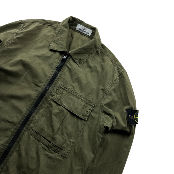 Stone Island 2019 Khaki Green Overshirt - Small