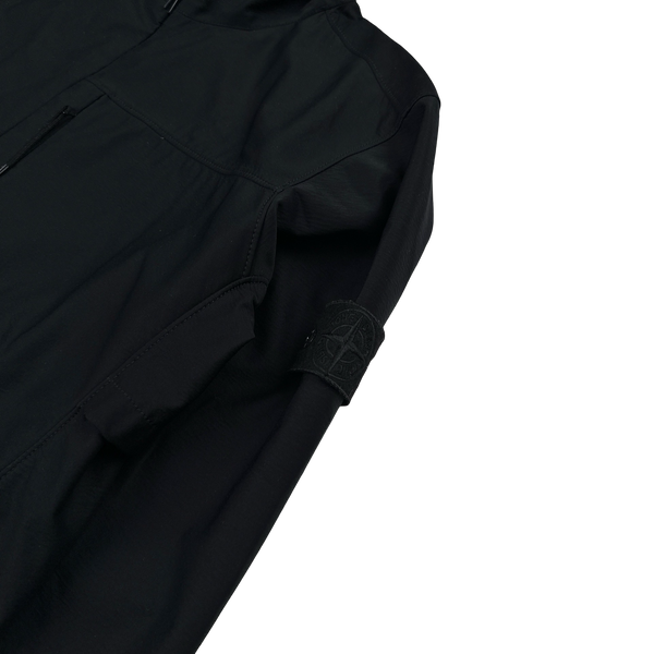 Stone Island 2018 Black Nylon Cotton 3L Ghost Piece Jacket - XL