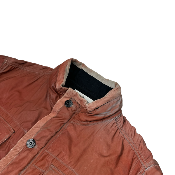 Stone Island 2012 Red Liquid Reflective Field Jacket - XL