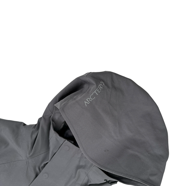 Arcteryx Gore Tex Grey Spellout Jacket - Medium