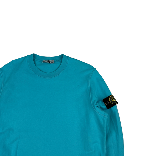 Stone Island 2023 Blue Crewneck Sweatshirt - Large