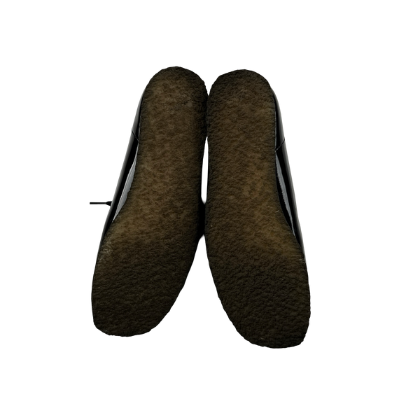 Supreme X Clarks Patent Black Wallabees - UK 7.5