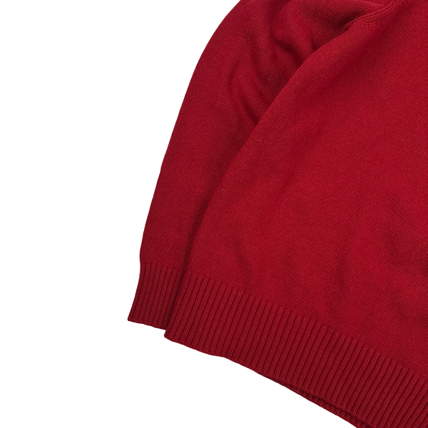 Stone Island Red Wool High Neck Jumper - XL