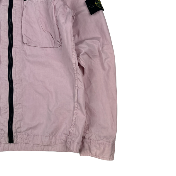 Stone Island 2017 Pink Garment Dyed Overshirt - Small