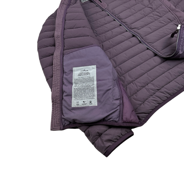 Stone Island 2020 Plum Loom Down Woven Puffer Jacket -  Large