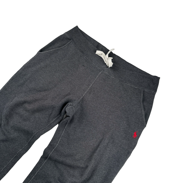 Ralph Lauren Dark Grey Zipped Hoodie Tracksuit Set - Medium