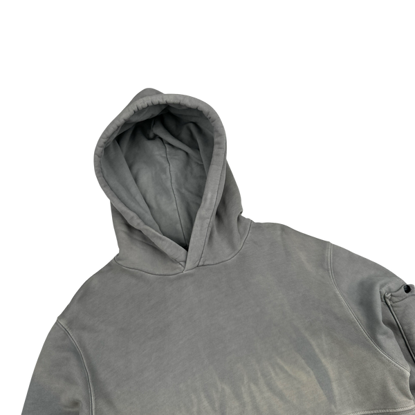 CP Company Grey Re Colour Hoodie - Small