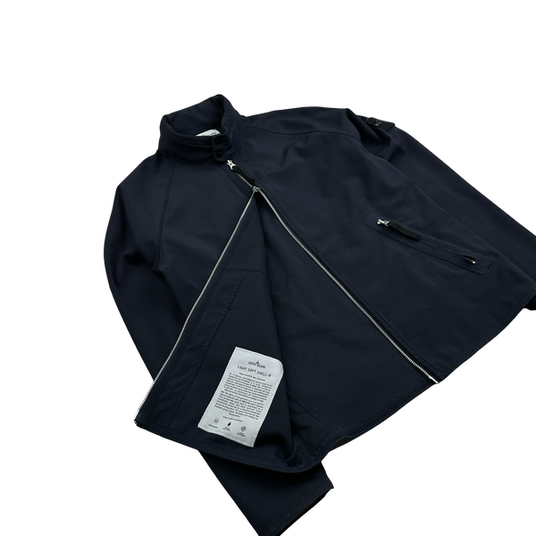 Stone Island 2018 Dark Navy Light Soft Shell R Jacket - Small