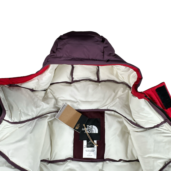 North Face Triple Baffle Parka Alpine Plum Mid Hooded Puffer Jacket - Medium