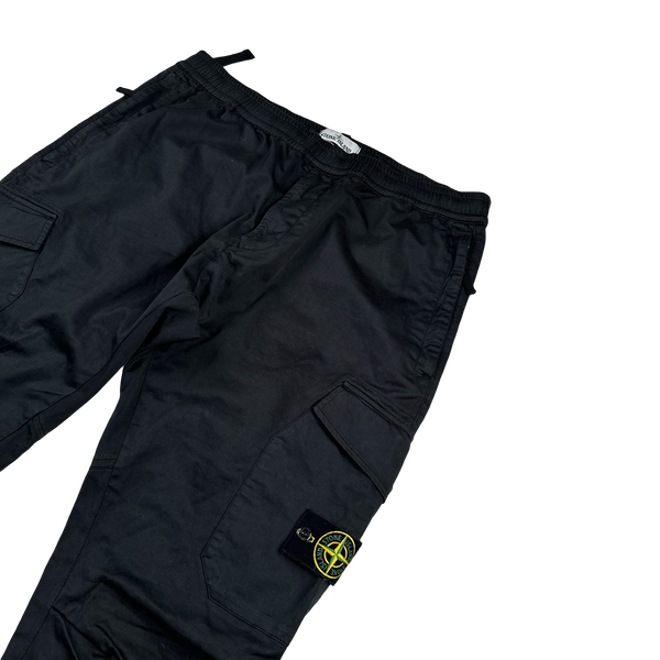 Stone Island 2020 Re T Black Cargo Trousers - 38"