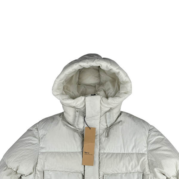 Ten C Military Rip Stop Karakorum Down Anora Puffer Jacket - Medium