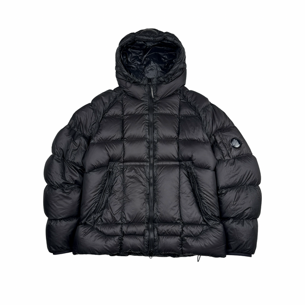 CP Company Black Down Filled DD Shell Lens View Puffer Jacket - XXL