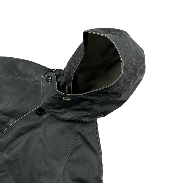 Stone Island 2009 Waxed ICE Heat Reactive Down Lined Jacket - XL