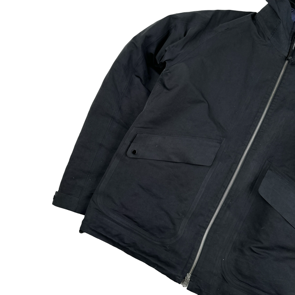 CP Company Navy Vulcan Zip Up Hooded Down Lined Jacket - XL
