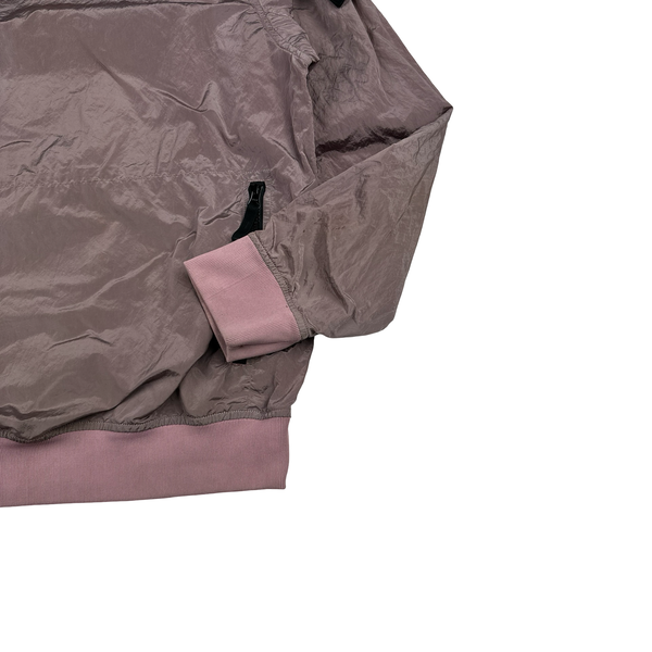 Stone Island Pink Nylon Metal Pullover Jumper - Medium