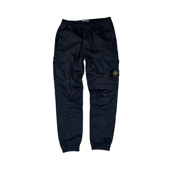 Stone Island 2020 Re T Navy Cargo Trousers - Medium