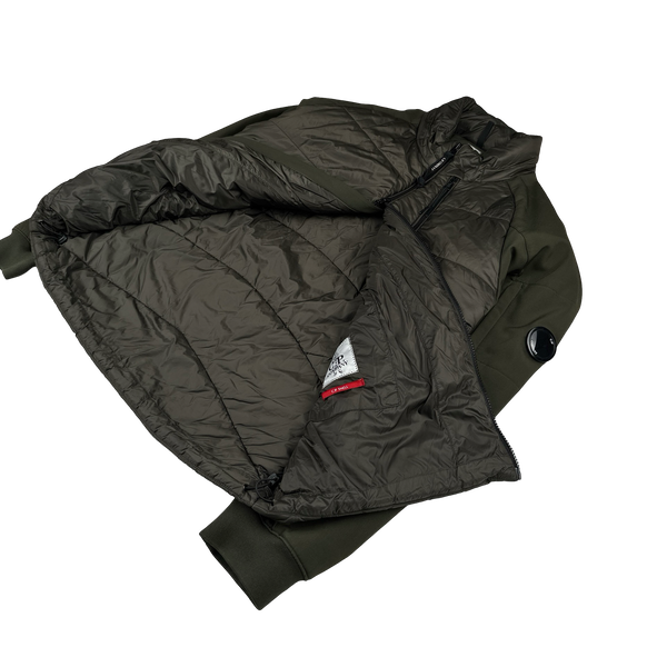 CP Company Khaki Hybrid Soft Shell Jacket - XXL