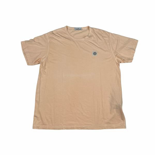 Stone Island 2018 Peach Cotton T Shirt - 3XL