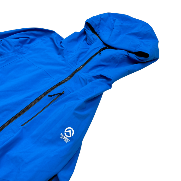 North Face Blue Gore Tex Futurelight Summit Series Hooded Jacket - Large