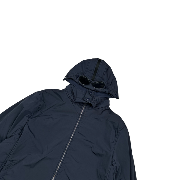 CP Company Navy Fleece Lined Nycra Stretch Goggle Jacket - 3XL