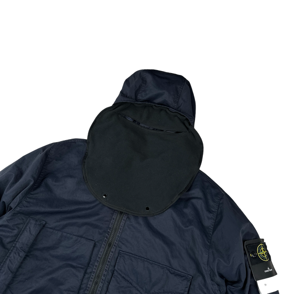 Stone Island 2022 Navy Opaque Nylon Twill Down-TC Bally Puffer Jacket - XXL