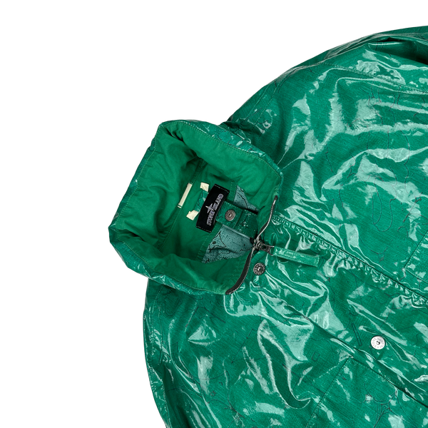 Stone Island 2022 Shadow Project Glass Poplin Double Face Print Jacket - Large