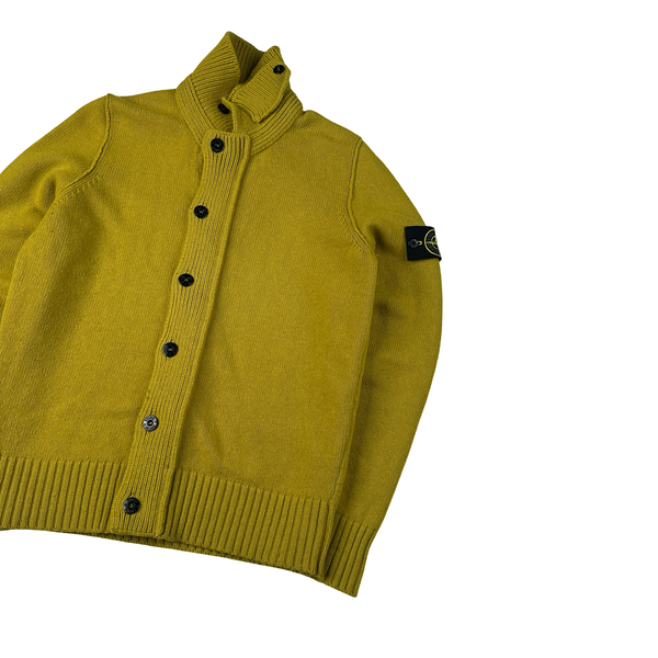 Stone Island 2011 Olive Wool High Neck Jumper - Medium