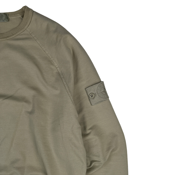 Stone Island 2021 Beige Ghost Piece Cotton Crewneck - Small