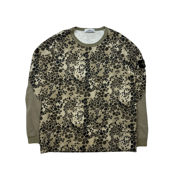 Stone Island Alligator Camo Crewneck Sweatshirt XL Mat s Island
