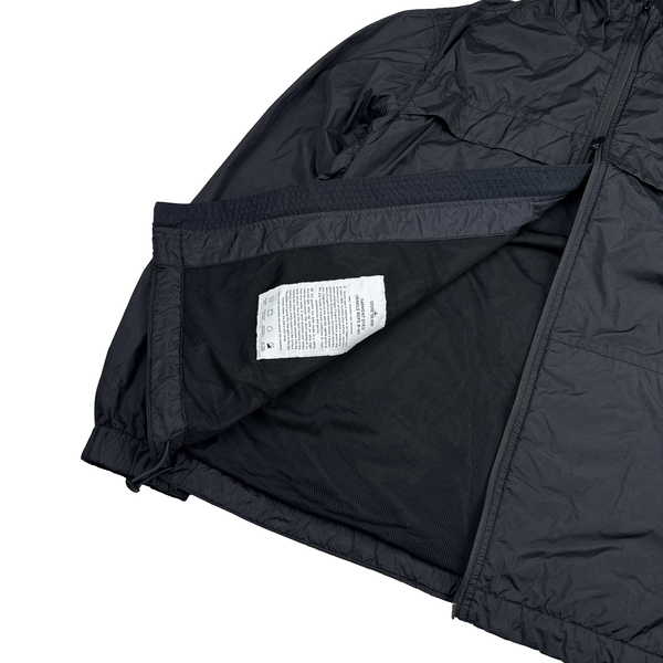 Stone Island 2024 Black Crinkle Reps R-NY Jacket - XL