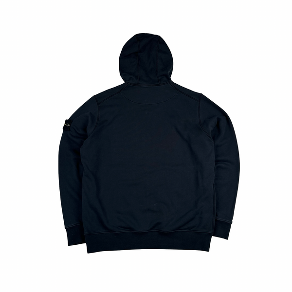 Stone Island 2023 Navy Cotton Pullover Hoodie - XL