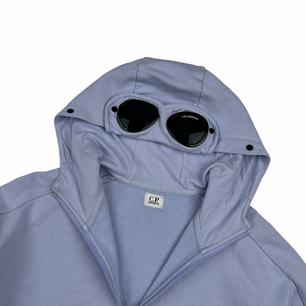 CP Company Lilac Cotton Goggle Hoodie - Medium