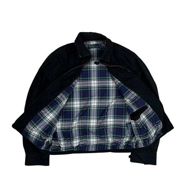 Ralph Lauren Black Harrington Zipped Jacket - Medium