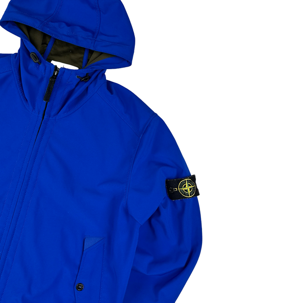 Stone Island Royal Blue Light Soft Shell R Jacket - XL
