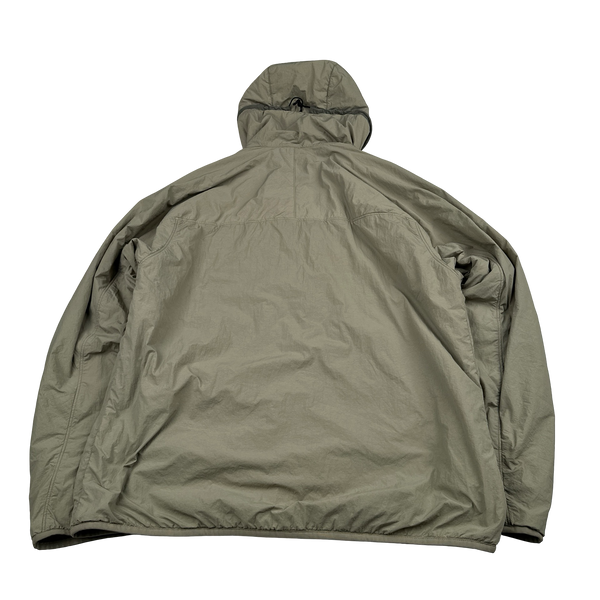 CP Company Brown GDP Hooded Polartec Goggle Jacket - 3XL