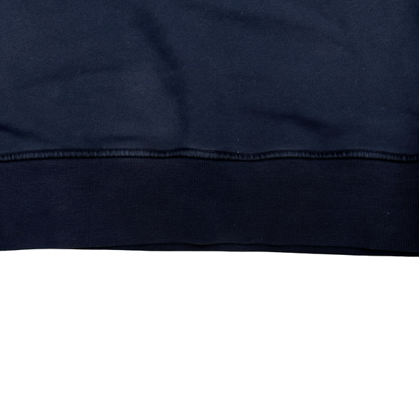 Stone Island 2020 Navy Cotton Pullover Hoodie - Medium