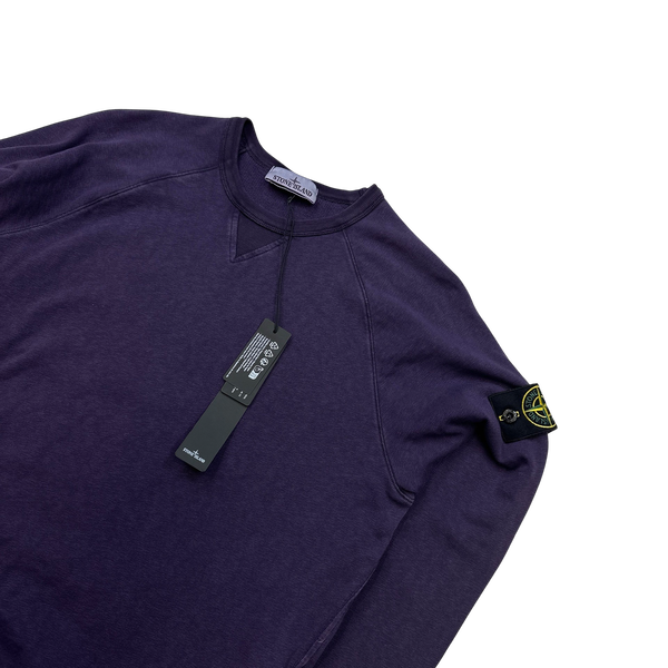 Stone Island 2023 Purple Crewneck Sweatshirt  - Small
